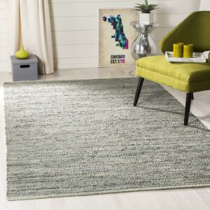 SAFAVIEH Vintage Leather Deemer Braided Abstract Area Rug, Grey, 5' x 8'