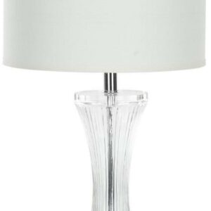 SAFAVIEH Zelda 25 in. H Modern Clear Glass Table Lamp