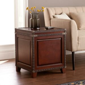 SEI Furniture Amherst Trunk End Table with Storage 20.5 x 24 Freestanding End Tables