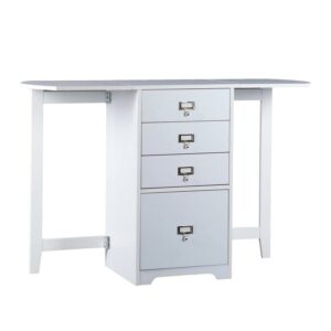 Holly & Martin Paige White Fold-Out Organizer & Craft Desk