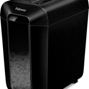 Fellowes LX65 Non-continuous Cross-cut Shredder, P-4, 10 Per Pass, Black