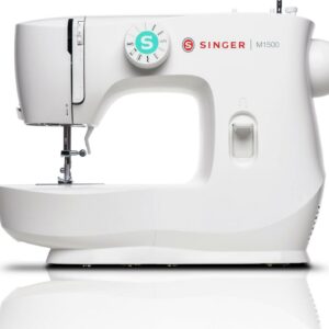 SINGER® M1500 Mechanical Sewing Machine with 57 Stitch Applications, White