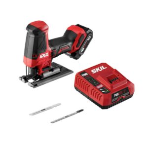 SKIL JS5833A-10 PWR CORE 12V Brushless Compact Jigsaw Kit with 2.0Ah Battery and Charger