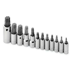 SK Hand Tool 84232 12-Piece 1/4 in., 3/8 in. and 1/2 in. Drive TORX Plus Bit Socket Set