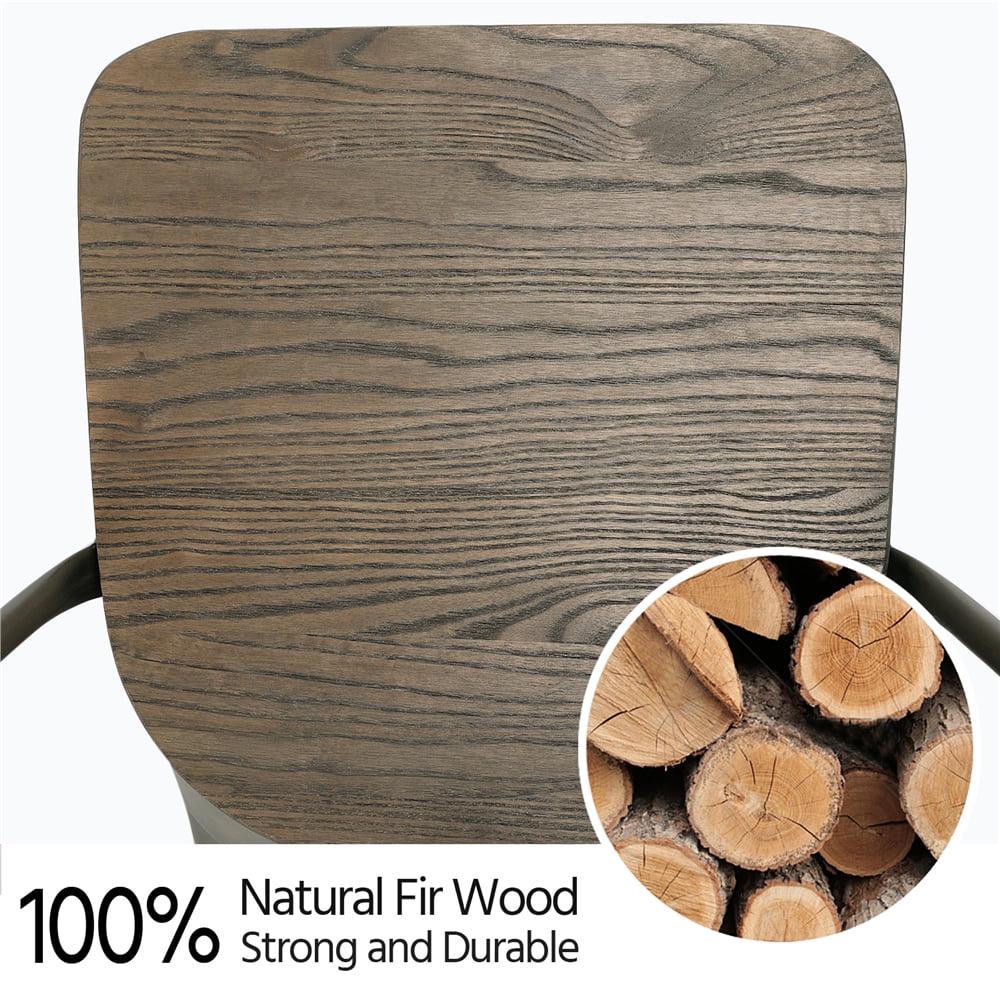 Alden Design Dining Chair, Set of 4, Gun Metal - Image 7