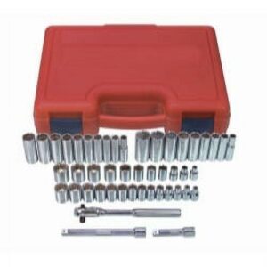 K-Tool 22547 47-pc 3/8" Drive 12-Point Fractional SAE & Metric Socket Set