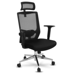 SUGIFT Ergonomic Office Chair with Adjustable Computer Chair  with Lumbar Support Swivel, Black