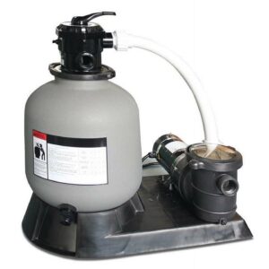 SWIMLINE HYDROTOOLS 16 Inch Pool Sand Filter Pump For Above Ground & Inground Pool | Complete System 3/4 HP (0.55 THP) Horsepower 3720 GPH Pumps | For Pools Up To 15600 Gallons | 7 Way Valve | 71610
