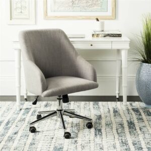 Safavieh Adrienne Transitional Chrome Leg Swivel Office Chair
