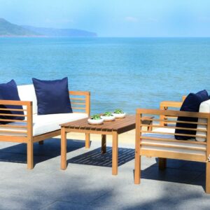 Safavieh Alda 4 Piece Outdoor Set with Accent Pillows