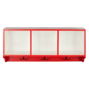 SAFAVIEH Alice Modern Wall Shelf with Three Storage Compartments (33.5 in. W x 9.1 in. D x 15 in. H)