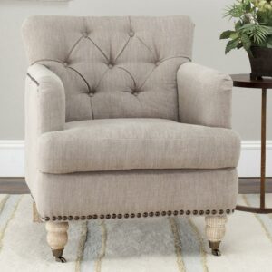 SAFAVIEH Colin Tufted Club Chair Taupe