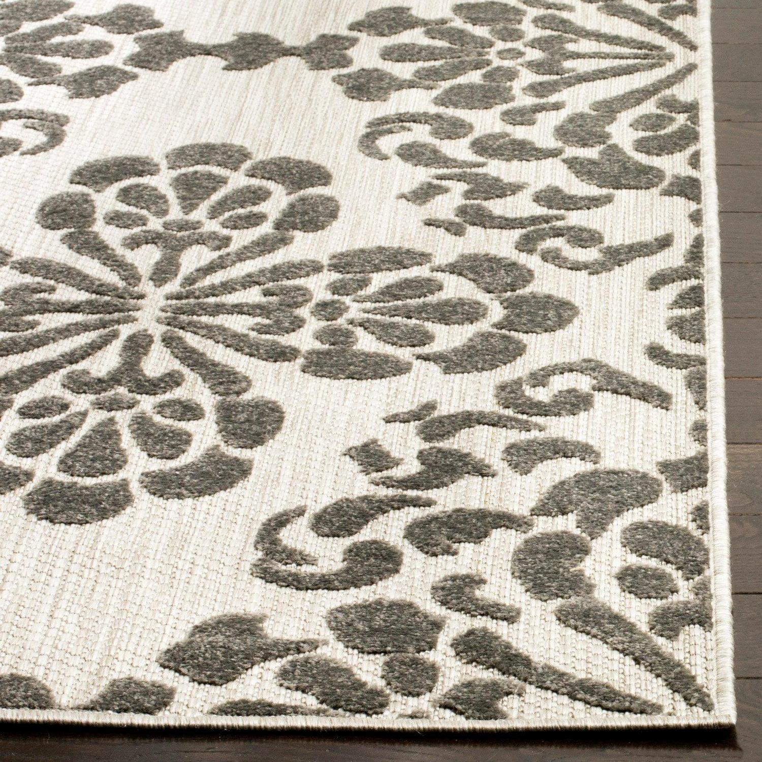 SAFAVIEH Cottage Collection COT908A Navy / Creme Rug - Image 4