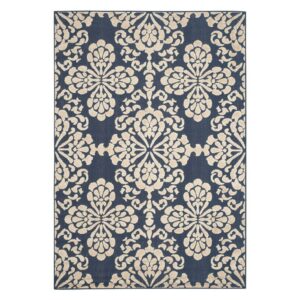 SAFAVIEH Cottage Collection COT908A Navy / Creme Rug