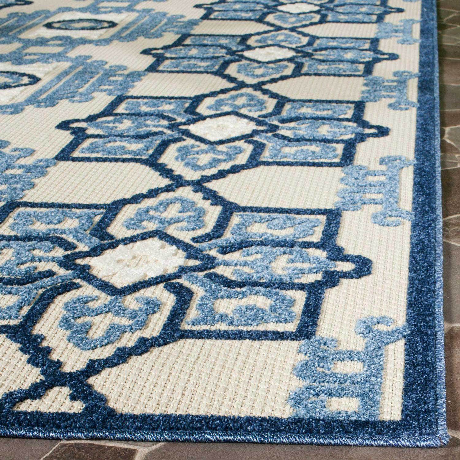 Safavieh Cottage Dean Geometric Indoor/Outdoor Area Rug - Image 3