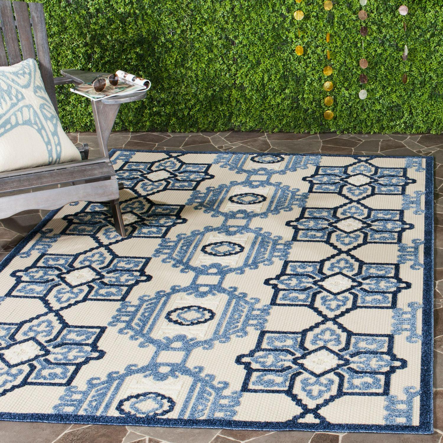 Safavieh Cottage Dean Geometric Indoor/Outdoor Area Rug