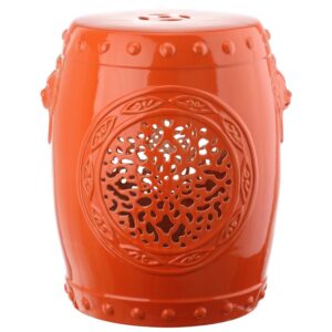 Safavieh FLOWER DRUM GARDEN STOOL, ACS4532D