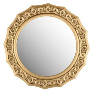 Safavieh Gossamer Lace Gold 25-inch Round Decorative Mirror - 25" x 25" x 0.8"