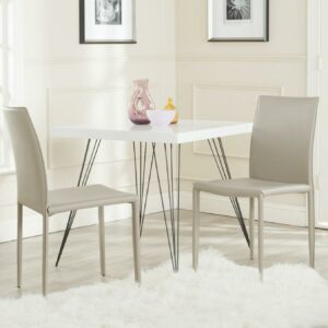 Safavieh Karna Modern Fully Upholstered Dining Chair, Set of 2