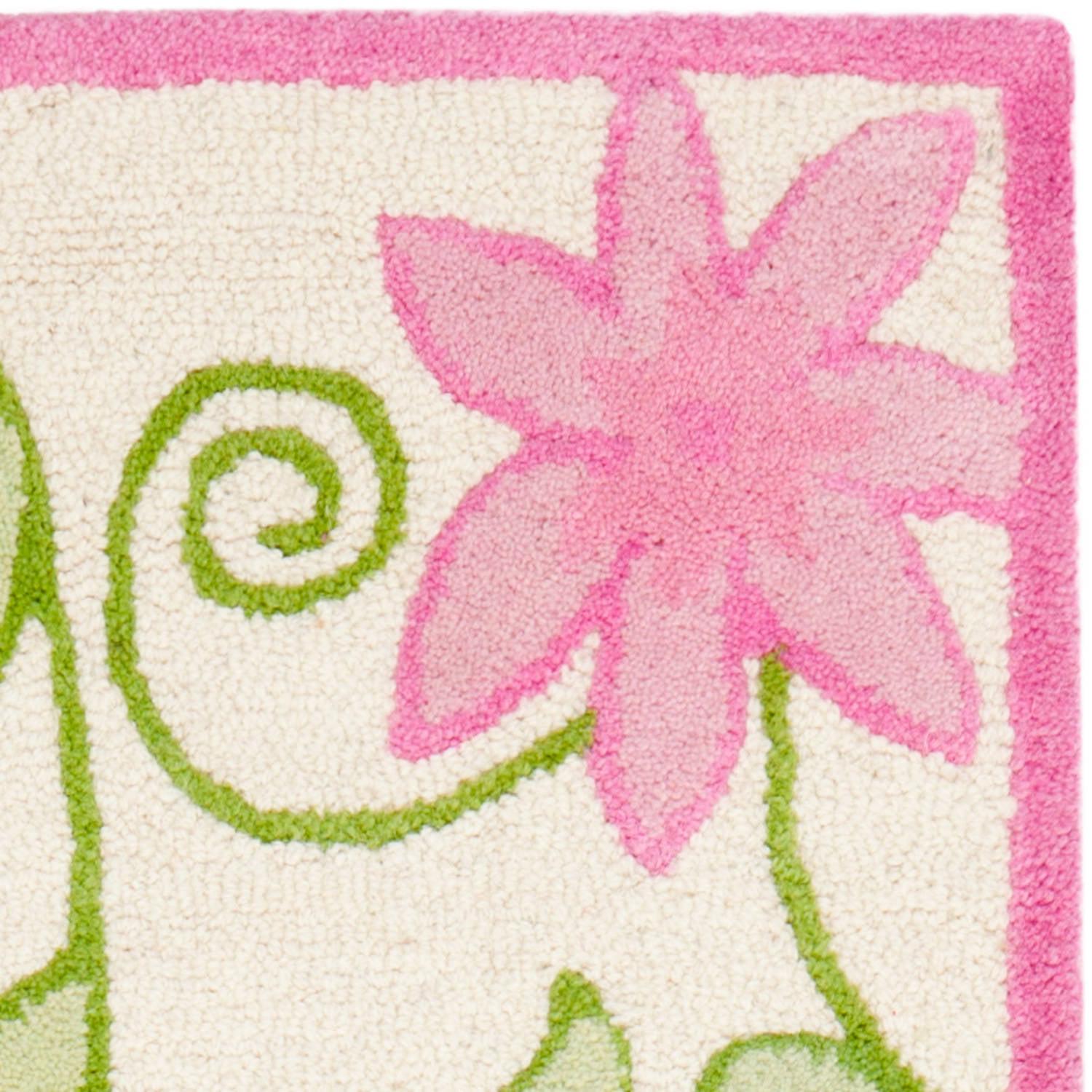 Safavieh Kids Trecia Hand-Tufted 2'3" x 9' Runner Rug, Ivory/Pink - Image 3