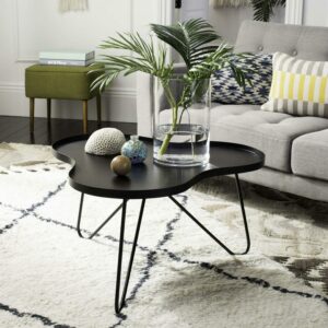 Safavieh Lenna Mid-Century Solid Coffee Table, Black