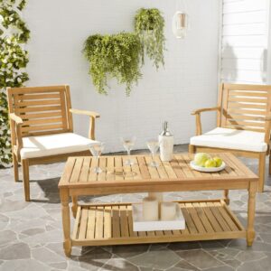 Safavieh Oakley Outdoor Patio Rectangular Coffee Table - Natural