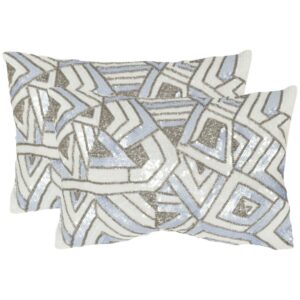 Safavieh Ricci Lilac Haze Throw Pillows (12-inches x 18-inches) (Set of 2)