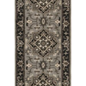 Safavieh SAFAVIEH Royalty ROY700G Handmade Silver / Charcoal Rug