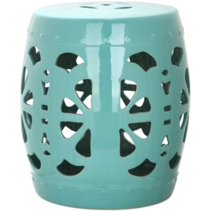 Safavieh STENCIL BLOSSOM GARDEN STOOL, ACS4536C