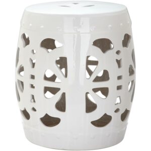Safavieh STENCIL BLOSSOM GARDEN STOOL, ACS4536A