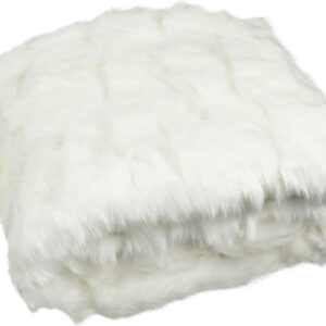 Safavieh Textured Solid Faux Fur Throw
