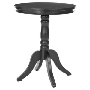 Safavieh Juliet Pine Wood Side Table in Black