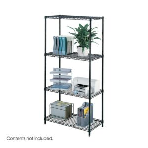 Safco 48"x18" Industrial Wire Shelving in Gray
