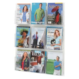 Safco Clear2c 9 Magazine Display