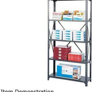 Safco 36 x 18 Commercial 6 Shelf Kit in Dark Grey Finish