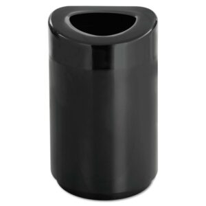 Safco Open Top Receptacle - 30 Gallon in Black