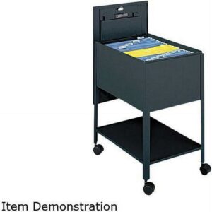Safco Filing Cart Lockable , Black