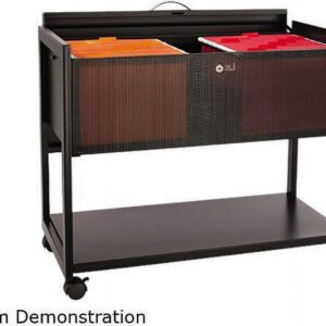 Safco Mobile File with Locking Top in Black