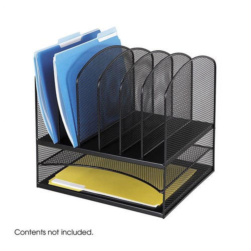 Safco Onyx - Sorter - 8 compartments - for Letter A Size (8.5 in x 11 in), 2 in width - wine - Image 3