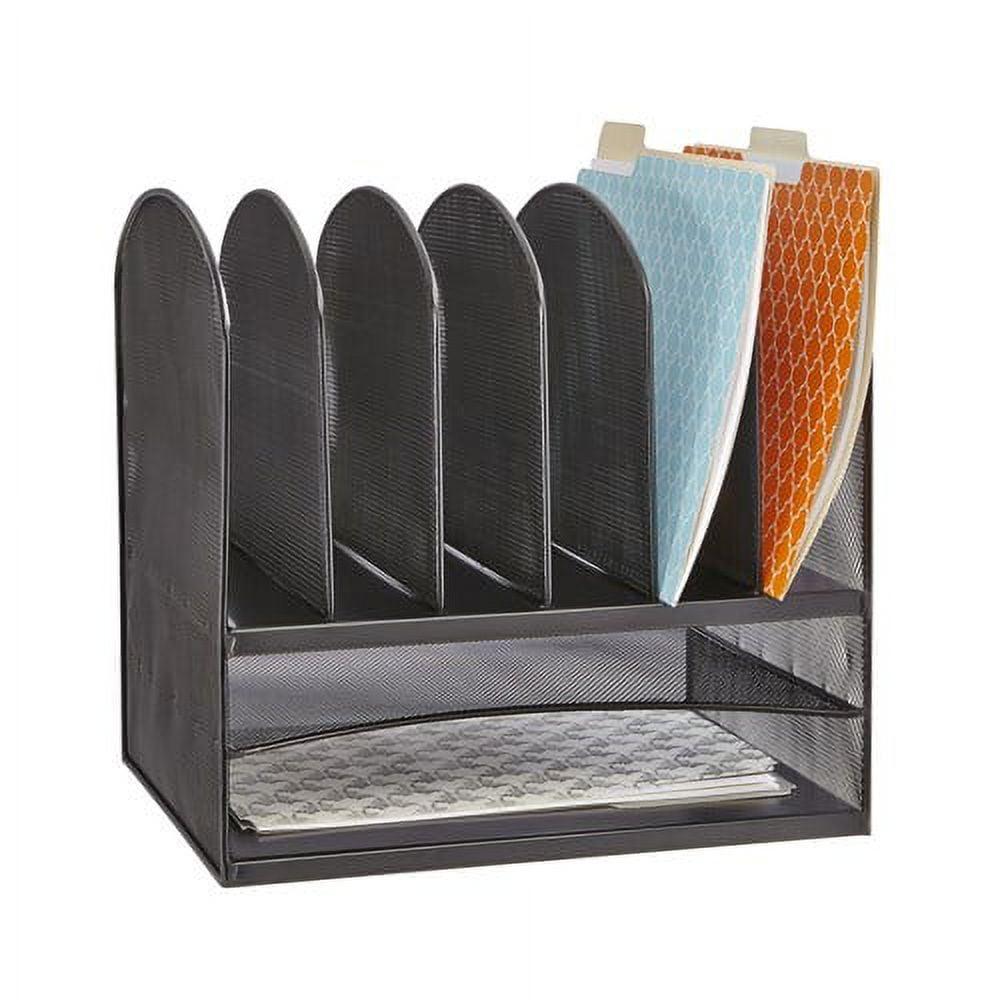 Safco Onyx - Sorter - 8 compartments - for Letter A Size (8.5 in x 11 in), 2 in width - wine - Image 2