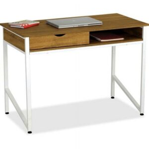 Single Drawer Office Desk, White