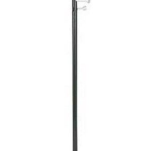 Safco's Steel Spiral Nail Head Standing Coat Rack in Black - 15"D x 15"W x 67"H