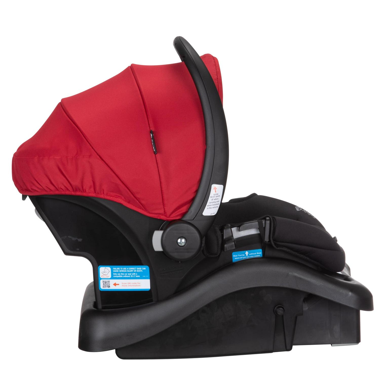 Safety 1st Smooth Ride Travel System Stroller and Infant Car Seat, Black Cherry - Image 5