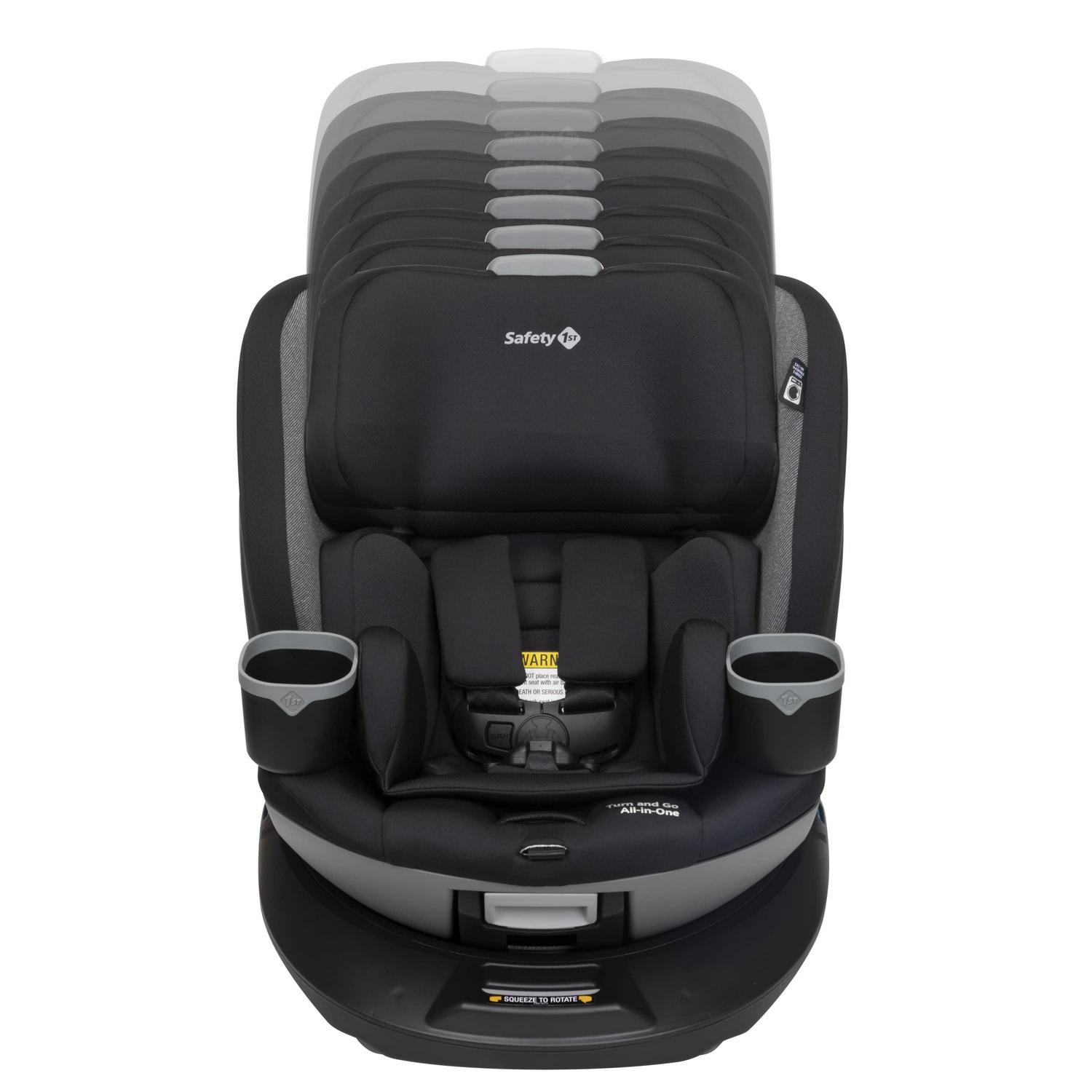 Safety 1st Turn and Go 360° Rotating All-in-One Convertible Car Seat, Black Beauty, Infant & Toddler, Unisex - Image 18