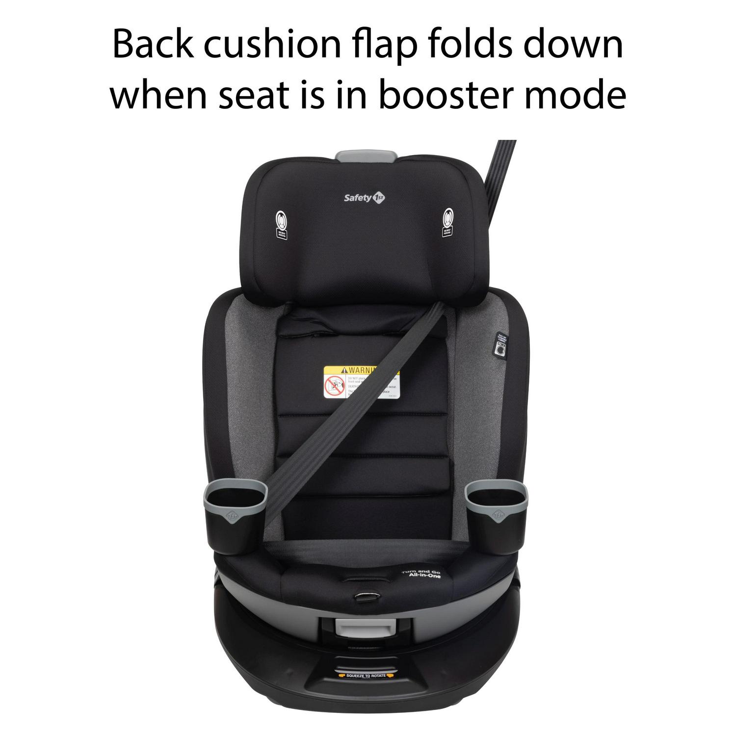 Safety 1st Turn and Go 360° Rotating All-in-One Convertible Car Seat, Black Beauty, Infant & Toddler, Unisex - Image 7