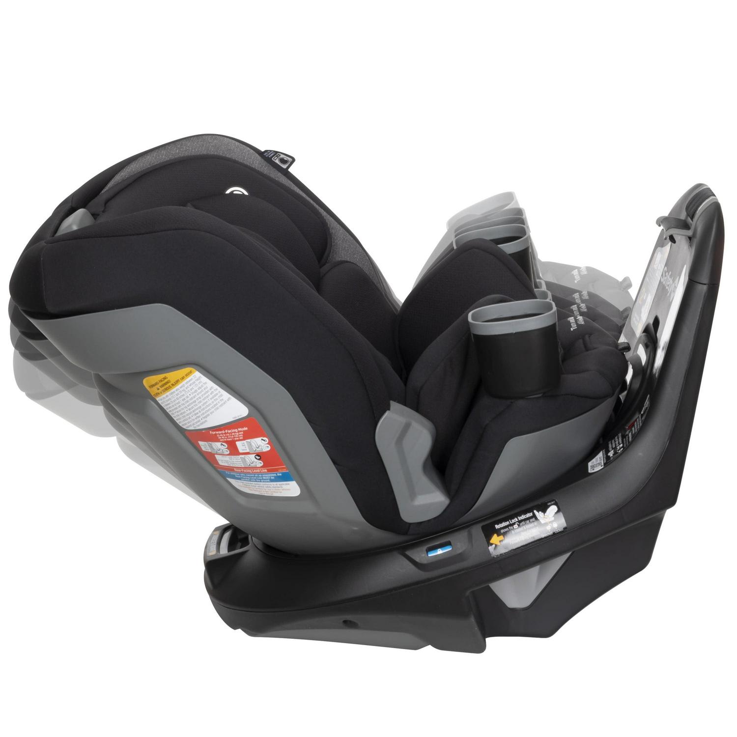 Safety 1st Turn and Go 360° Rotating All-in-One Convertible Car Seat, Black Beauty, Infant & Toddler, Unisex - Image 16