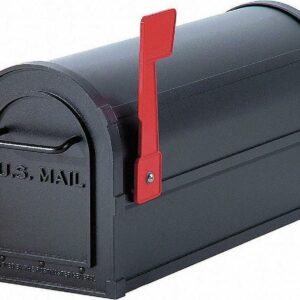 Salsbury Industries Mailbox, Black, Powder Coated, 1 Doors, Pedestal 4850BLK