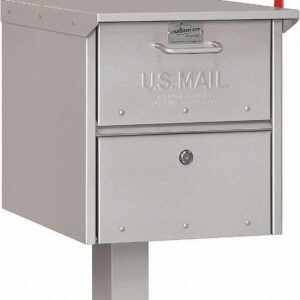 Salsbury Industries Roadside Mailbox,Silver 4325SLV