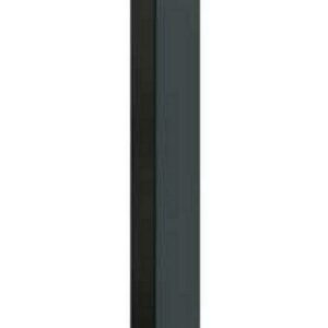 Salsbury Industries Post, Black, Powder Coated, Bolt, Bolt 4865BLK