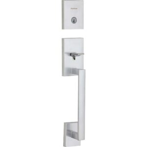 San Clemente Handleset - 818 Series with Smartkey and Six Way Adjustable Latch - Exterior Only